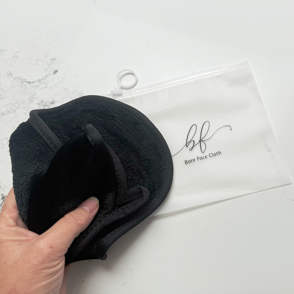 Bare Face makeup cloth with waterproof bag